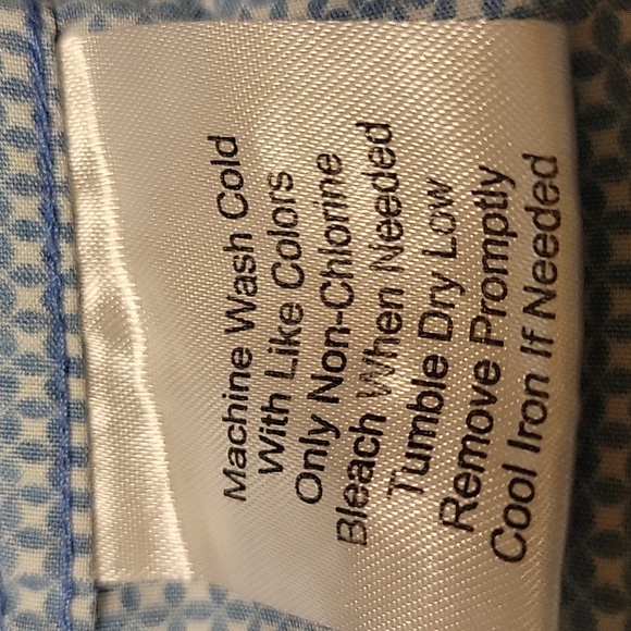 EGARA Slim Fit Non-Iron Blue & white micro check Long-sleeved Button-down Shirt, - Picture 10 of 11